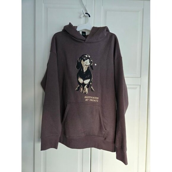 Wild Fable Dachshund Motivated by Treats Hoodie Sweatshirt - Womens Small - NEW - Picture 4 of 6